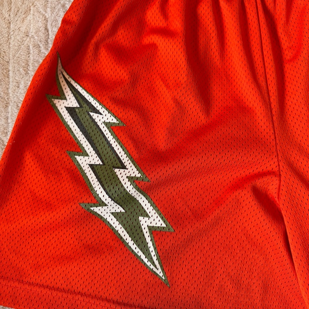 Eric Emanuel Ee Basic Shorts Orange Bolt Mens Sz … - image 4